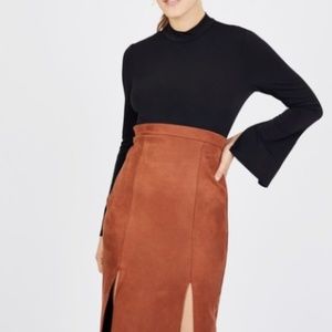 BCBGeneration Faux Suede Dress